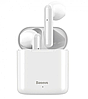 Безпровідні навушники в кейсі з мікрофоном BASEUS Encok True Wireless Earphones W09 Білий, фото 7