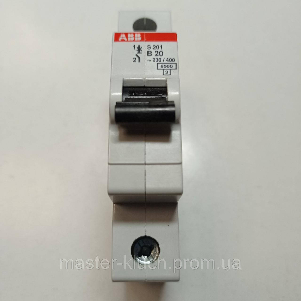 Автоматический выключатель ABB 20A S201 B20 - фото 2 - id-p31524287