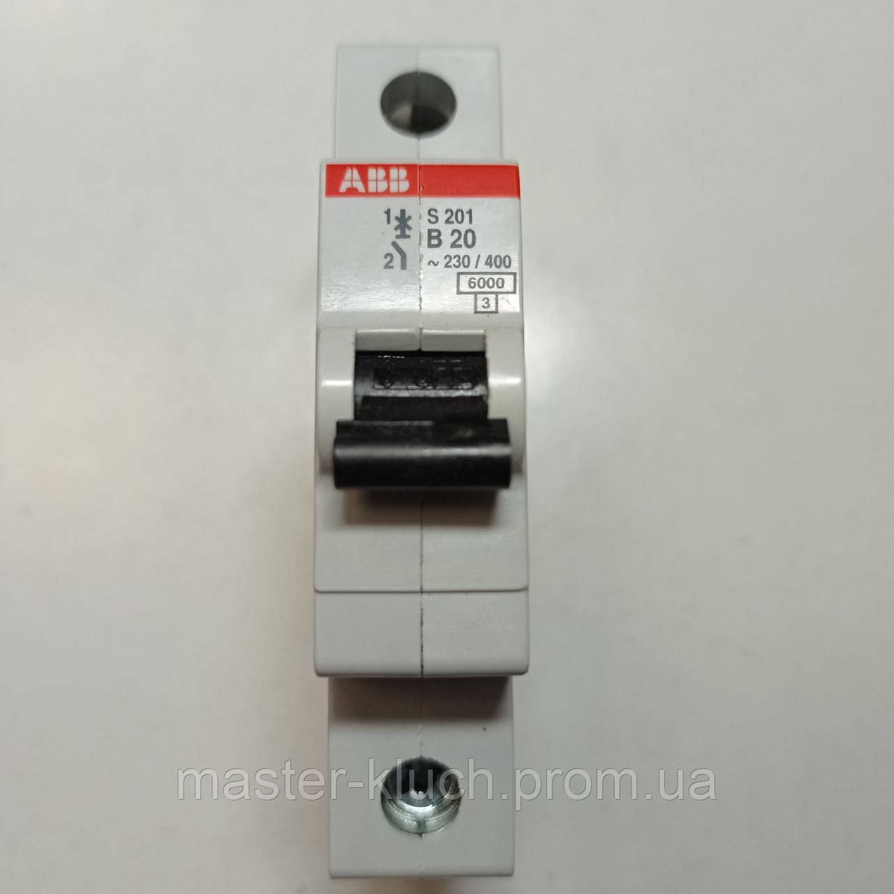 Автоматический выключатель ABB 20A S201 B20 - фото 1 - id-p31524287
