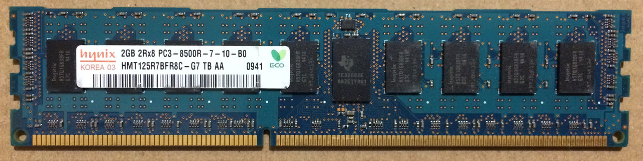 2GB DDR3 1066MHz Hynix 8500R 2Rx8 PC3 REG ECC RAM Серверна оперативна пам'ять