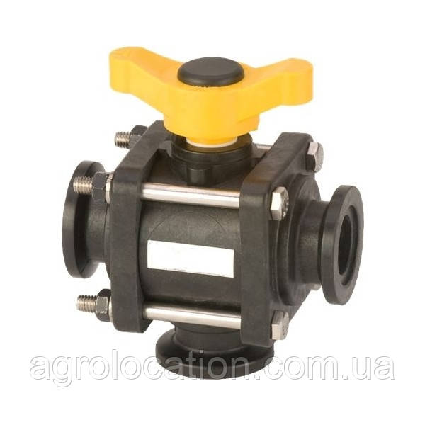 Кран кульовий 1', 3-х ходовий (MLR0708013/829-112C/MV100BL/640400010), SP.275F, фото 1