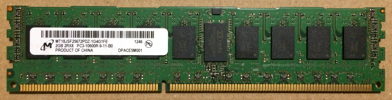 2GB DDR3 1333MHz Micron 10600R 2Rx8 PC3 REG ECC RAM Серверна оперативна пам'ять