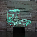 Світильник-нічник 3D з пультом керування Вантажівка, фото 6