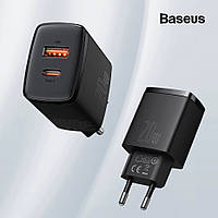 СЗУ для быстрой зарядки Baseus Quick Charger 20W QC PD (Type-C + USB) (черный)