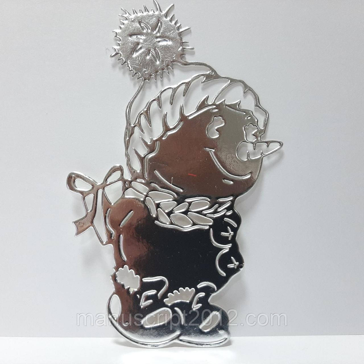 Трубка з картону "Сніговик"