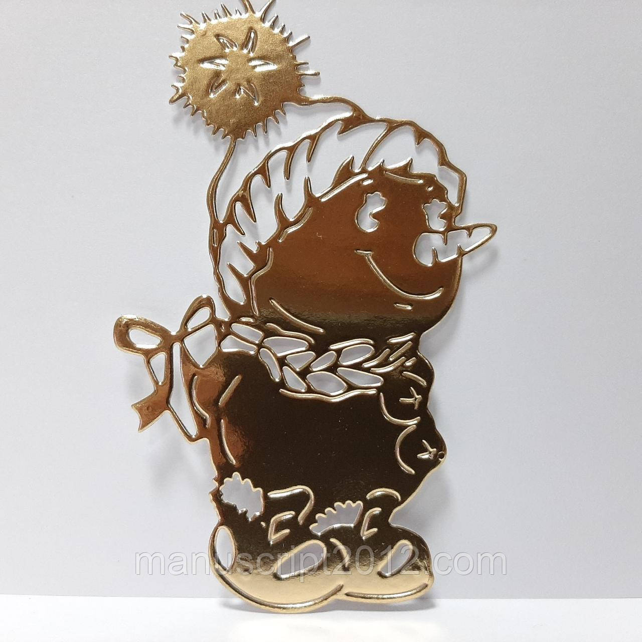 Трубка з картону "Сніговик"