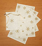 Серветка сервірувальна, Новорічна з вишивкою 6 шт. Новий рік.Вишивка на ЗАКАЗ, будь-яке колірне рішення., фото 6