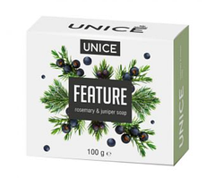 Натуральне мило Unice з розмарином та ялівцем, 100 г