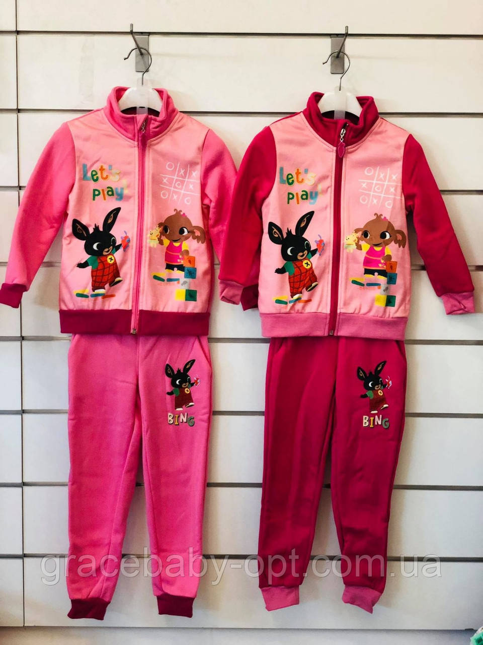 Спортивний утеплений костюм 2 в 1 для дівчат оптом, Disney, 98-128 см, № BIN-0982