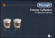 Подарунковий набір кавових склянок Delonghi cappucchino 190мл 6 шт. (5513296661) Оригінал з подвійними стінками., фото 3