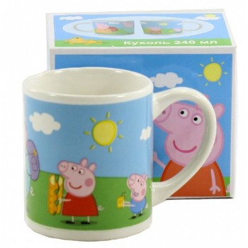 Чашка дитяча 240мл Пеппа в подарунковій упаковці, фото 1