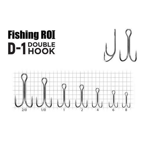 Подвійний гачок Fishing ROI Double hook D-1 BC #8 5pcs, фото 1