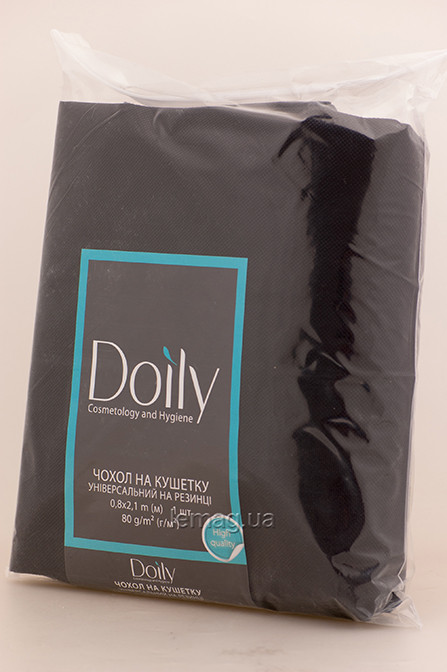 Doily Чохол на кушетку з спандбонда 80 г/м2, 1 шт - Чорний