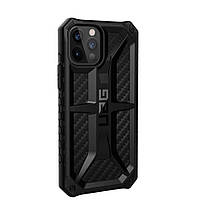 Противоударный чехол-накладка UAG Monarch Case for iPhone 12 Pro Max, Carbon Fiber