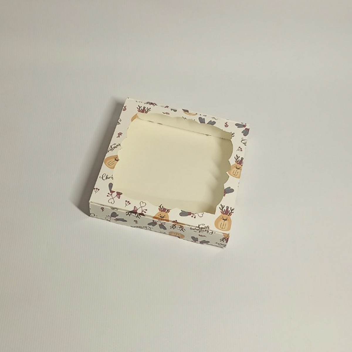 Коробка для пряників із віконцем 15*15 см Олень, фото 1
