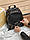 Міський шкіряний жіночий рюкзак Michael Kors Rhea Black | Майкл Корс Рея Чорний, фото 7