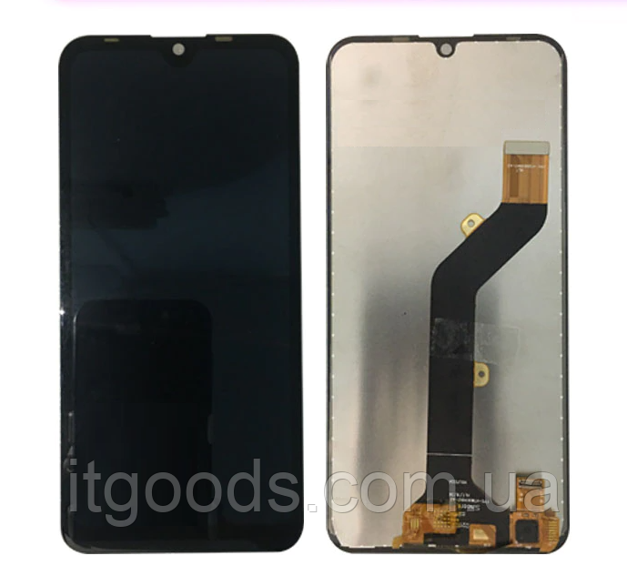 Дисплей (модуль) + тачскрін (сенсор) для Tecno Spark 4 Air (KC6) (чорний колір)