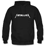 Худі Metallica сіре, чорне, біле (чоловіче, жіноче) Толстовка з капюшоном з принтом Рок Кенгуру, фото 5