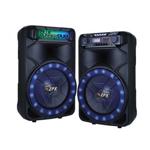 Потужні активні колонки ZPX ZX-8888 Пара, 400 W, Bass 15", Bluetooth, FM, еквалайзер