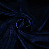 Жіноча піжама тепла велюрова з довгим рукавом. Тепла піжама плюшева, оксамитова, р. S (синя), фото 6