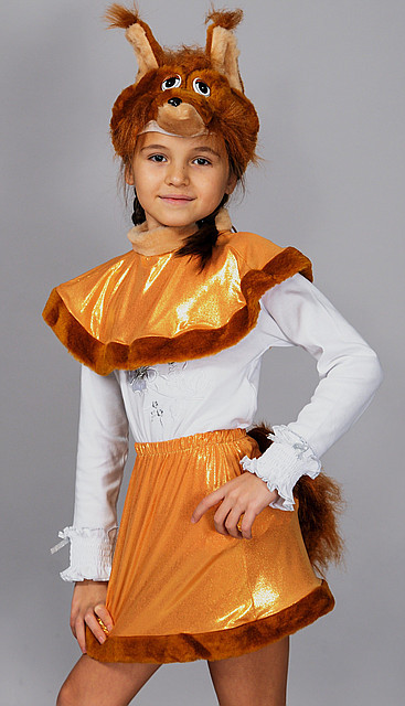 Дитячий новорічний костюм "Білочка" Білка для дівчинки