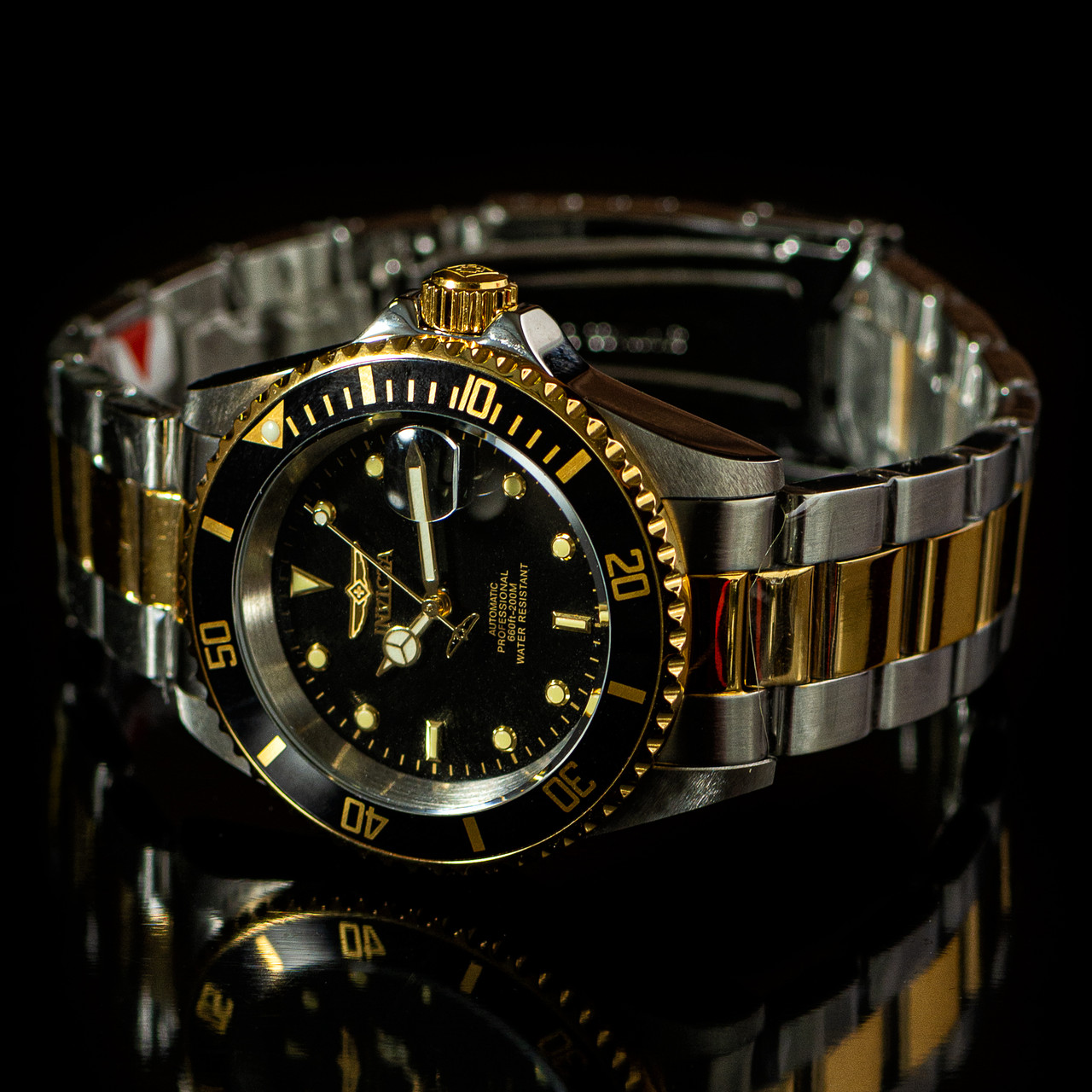 Чоловічий наручний годинник дизайн Ролекс Судмаринер. Invicta