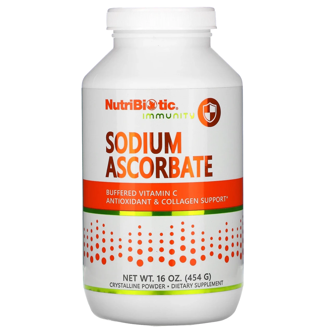 NutriBiotic, Immunity, аскорбат натрію, кристалічний порошок, 454 г (16 унцій)