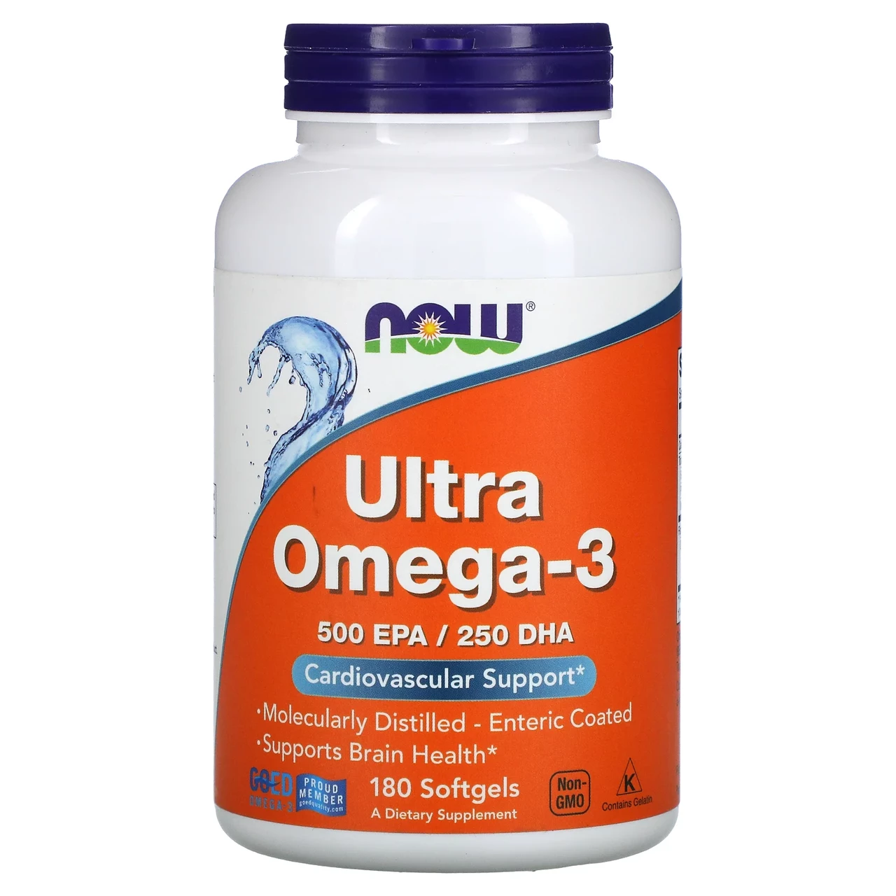 Now Foods, Ultra Omega-3, 180 капсул