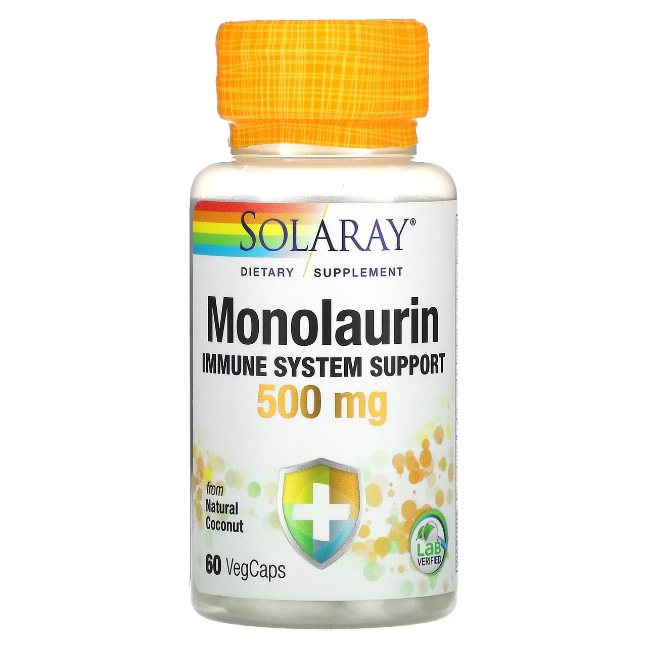 Solaray, монолаурин, 500 мг, 60 вегетаріанських капсул