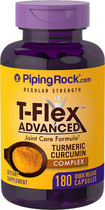 Куркума з куркуміном Piping Rock T-Flex Advanced Joint Care Formula 180 капс.