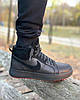 Зимние кожаные кроссовки на меху Nike Air Force Winter, фото 8