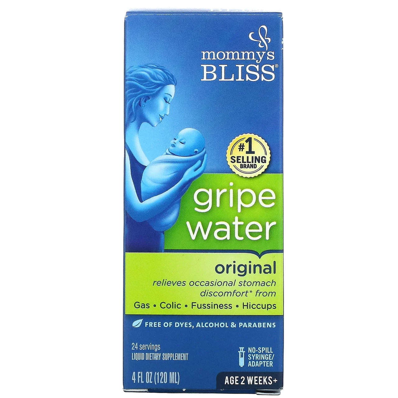 Mommy's Bliss, Gripe water original, 120 мл (4 рідкі унції)