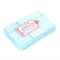Безворсовые салфетки для маникюра голубые 1000 шт для обезжиривания ногтевой пластины и удаления липкого слоя