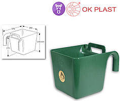 Годівниця переносна для коней на 11л, з ручкою для переносу OK PLAST