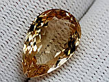 Натуральний природний топаз повтело-коричневий 13.15CT. 16 x 11 x 8mm, фото 3