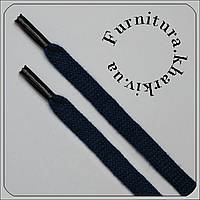 Шнурок плоский хлопковый 6 мм длина 0.70 м синий
