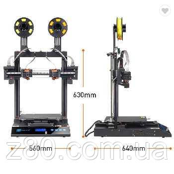 3D принтер JGMaker Artist-D 2 сопла подвійний екструдер 310x300x340 мм, фото 2