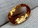 Натуральний природний топаз світло-коричневий 5.65CT. 14 x 9 x 5mm, фото 3