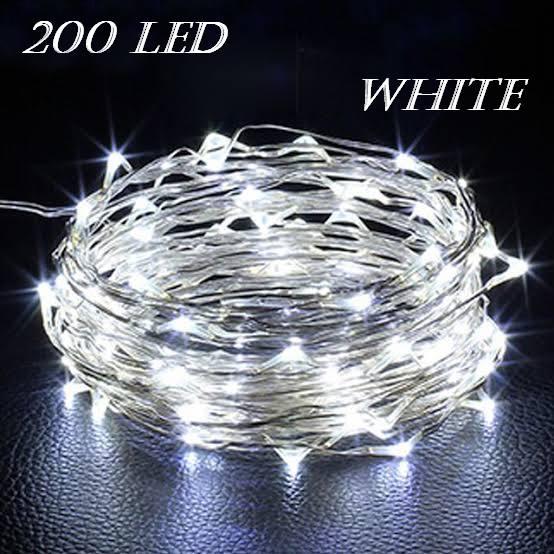 Гірлянда 20 м Xmas 200 Led Copper White Роса гирлянда новогодняя медный провод, фото 1