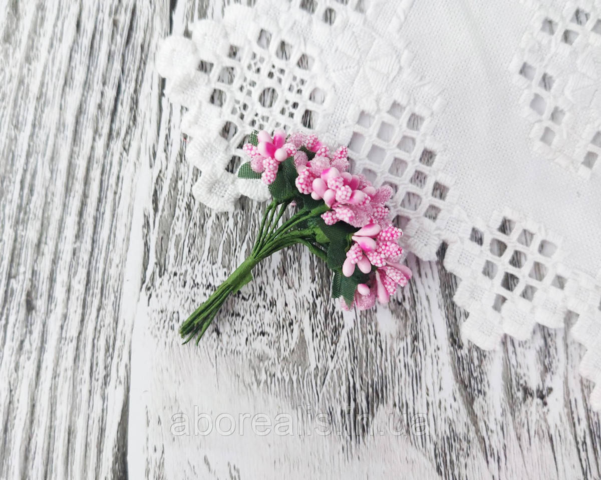 Букетик "Гарматики на ніжці" рожеві, фото 1