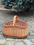 Плетений кошик з цільної лози. Арт:0047, фото 3