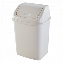 Відро для сміття з кришкою 5 л (біла троянда)