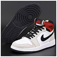 Жіночі кросівки Nike Air Jordan 1 Retro High, шкіряні кросівки найк аір джордан 1 ретро хай аїр