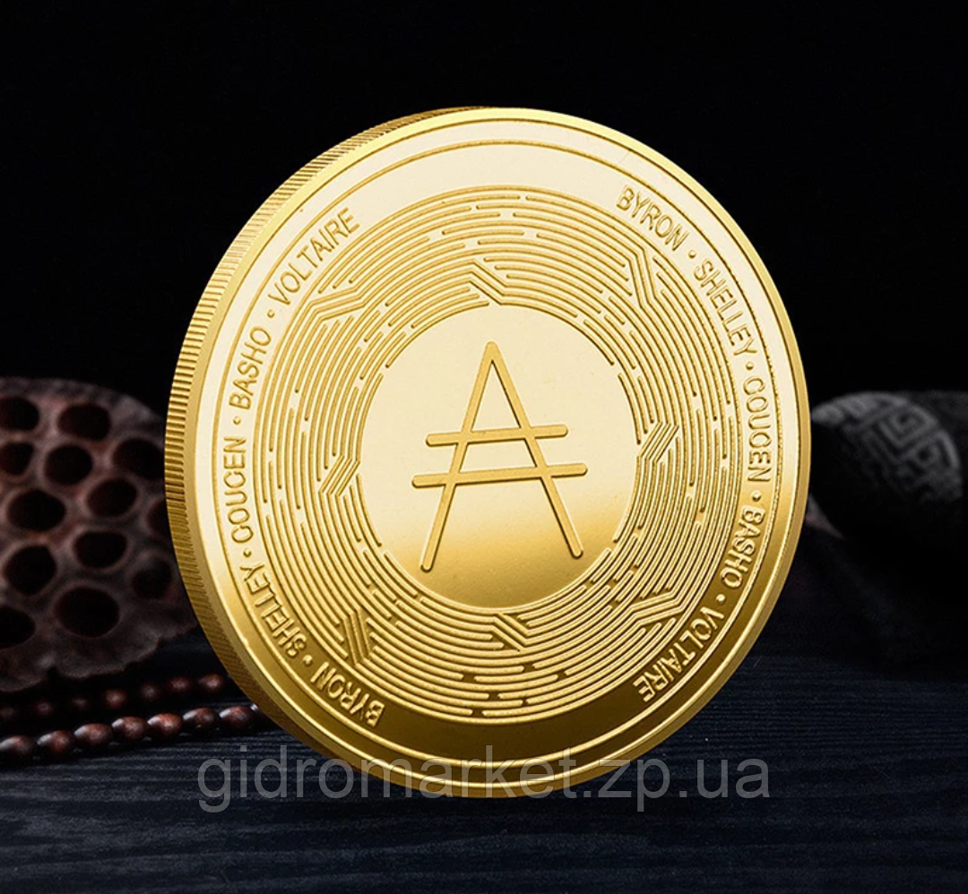 ADA Сувенірна монета Карданних CARDANO в капсулі колір: золото