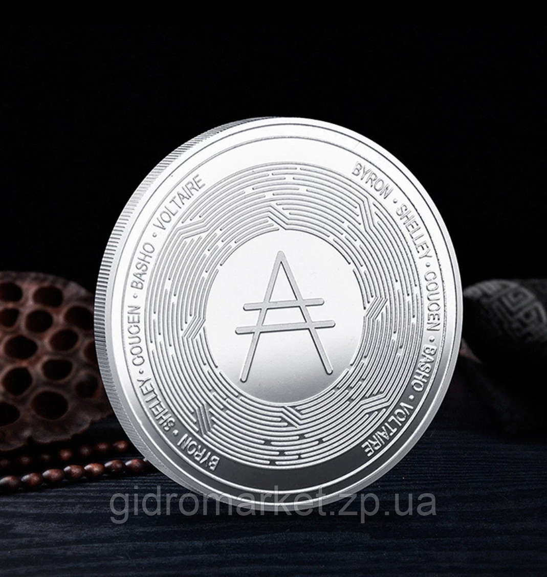 ADA Сувенірна монета Карданних CARDANO в капсулі колір: срібло