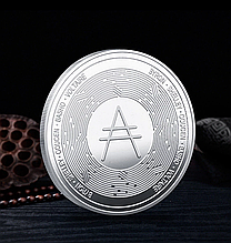 ADA Сувенірна монета Карданних CARDANO в капсулі колір: срібло