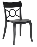 Стілець Papatya Opera-S сидіння чорне, верх чорний 2234