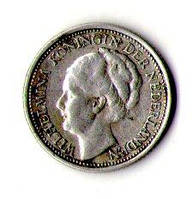 Нідерланди 10 086, 1941 рік срібло Королева Модиліна No774