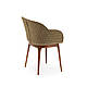 Крісло Tilia Shell-W Pad ніжки букові, сидіння з тканиною PIED DE POULE 03, фото 3
