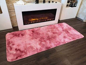 Хутряний килимок на підлогу 90х200 см